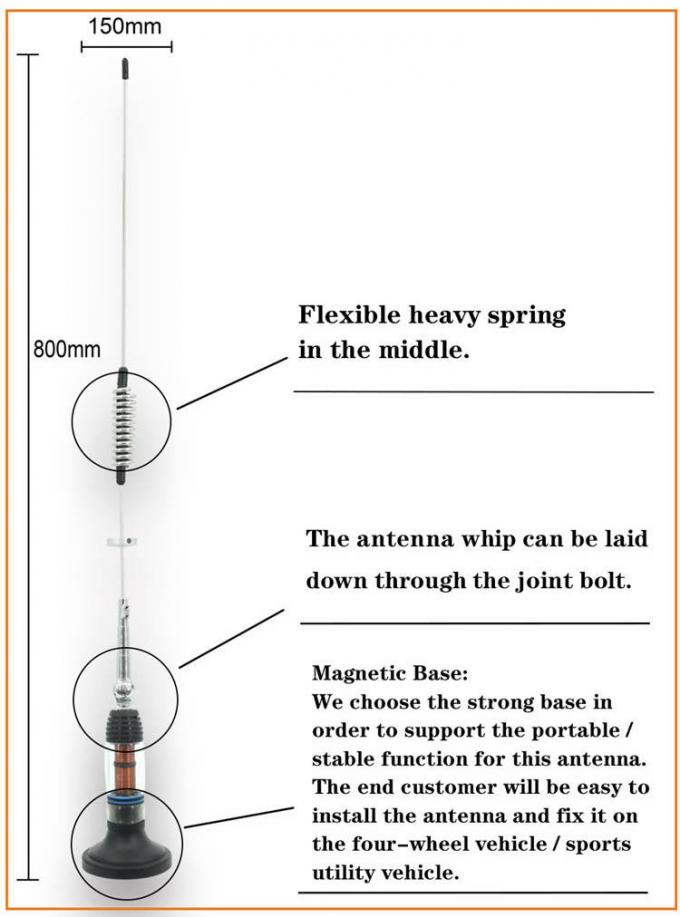 26 - 28MHz Đài phát thanh CB Antenna ô tô / xe tải tầm xa 1