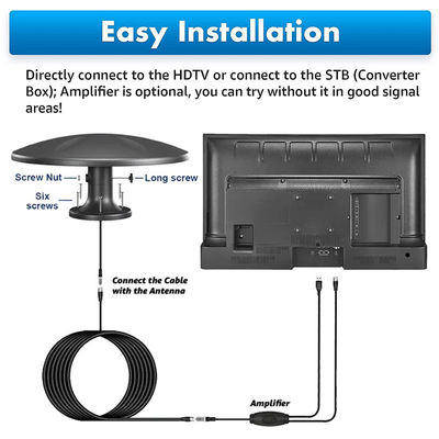 Prewire ngoài trời cáp tăng cường tín hiệu tăng cường rv ăng-ten TV cho Trại Góc xe tải Tàu cắm trại
