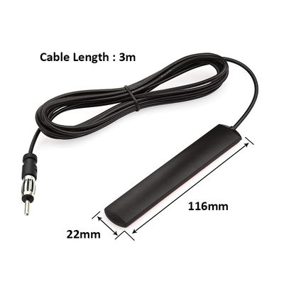 DIN Plug Adhesive Patch Ô tô xe hơi ẩn AM FM Radio ăng-ten cho xe tải xe tải bộ phận đầu máy thu âm