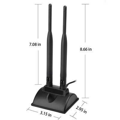 2.4GHz 5GHz Dual Band không gian không dây WiFi truyền thông ăng-ten SMA Magnet Base cho PCI-E Network Card USB Adapter Router