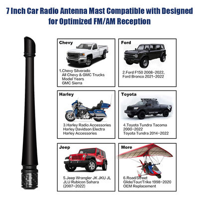 Ứng dụng ăng-ten vô tuyến xe tải cao su CB tối ưu hóa với dải tần số 7-50MHz 5dBi Gain ăng-ten xe hơi cao cấp