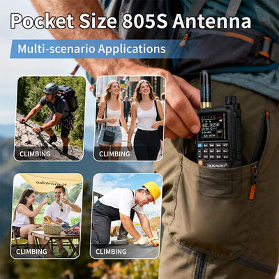 2.15dBi High Gain VHF UHF Antenna Durable Dual Band Handheld Two Way Radio Antenna for Outdoor Walkie Talkie Use