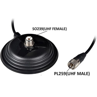 11CM Cúp hút lớn Xe Radio ăng-ten Magnetic Base, 30.8lbs Tăng lực kéo cao ăng-ten đắp cho VHF UHF HF Ham Radio ăng-ten