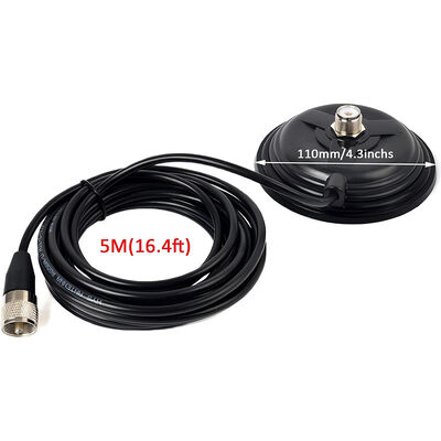 11CM Cúp hút lớn Xe Radio ăng-ten Magnetic Base, 30.8lbs Tăng lực kéo cao ăng-ten đắp cho VHF UHF HF Ham Radio ăng-ten