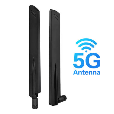Ứng dụng tăng cường cao 12dbi 5g ăng-ten sma Bendable 600-6000Mhz truyền tín hiệu ổn định Omni 5G ăng-ten cho bộ định tuyến di động không dây
