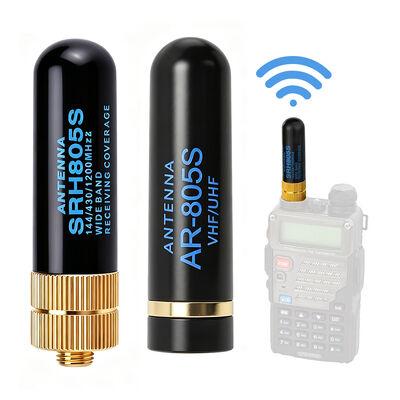 2.15dBi Tăng cường cao VHF UHF ăng-ten bền hai băng thông cầm tay ăng-ten vô tuyến hai chiều cho sử dụng ngoài trời Walkie Talkie